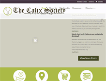 Tablet Screenshot of calixsociety.org